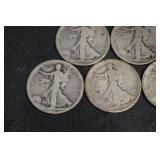 Walking Liberty Half Dollars (Lot of 5)