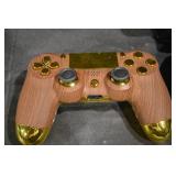 PlayStation DualSense Controllers - White/Black & Wood Grain Gold Finish & USB Webcam