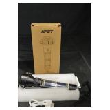 NPET LED Flashlight - Multi-LED Tube Design, USB Charging Cable Included