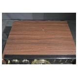 Victrola Console Record Player AM/FM Radio - Wood Cabinet, Auto Stop