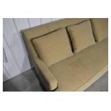 Custom Made Beige Upholstered Sofa - 84.5 in L x 43 in D - 19 in Seat Height MSRP $3500