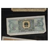 PRC Banknotes 1 Jiao & 2 Jiao Assortment Zhongguo Renmin Yinhang 1980s
