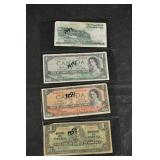 Royal Bank of Scotland £1 Note; Bank of Canada CAD$1 & CAD$2 Notes