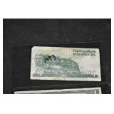 Royal Bank of Scotland £1 Note; Bank of Canada CAD$1 & CAD$2 Notes