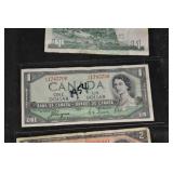 Royal Bank of Scotland £1 Note; Bank of Canada CAD$1 & CAD$2 Notes