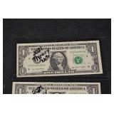 Trinary One Dollar Notes - Novelty Currency Display Set (5-Piece)