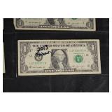 US One Dollar Trinary Notes (Lot of 6)