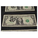 United States One Dollar Bills - Birthday Note (Lot of 3)