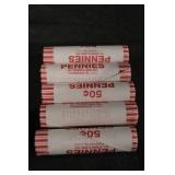 5 Rolls of 2023 Lincoln Pennies (New)