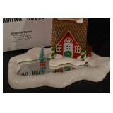 Department 56 Snow Village Warming House - Hand Painted Ceramic