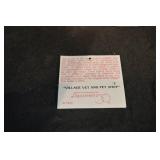 Department 56 Village Vet and Pet Shop Snow Village 1992