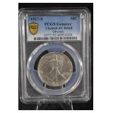 1917-S Walking Liberty Half Dollar 50C PCGS AU Details