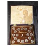 Sacagawea Dollar Collection - Golden Dollar Display Case with Coins