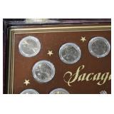 Sacagawea Dollar Collection - Golden Dollar Display Case with Coins
