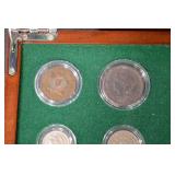 The U.S. Coin Complete Denomination Set in Wooden Display Case