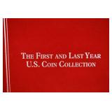 The First and Last Year U.S. Coin Collection - Silver Coins in Wooden Display Box