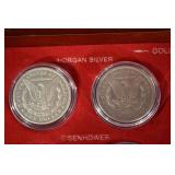 The First and Last Year U.S. Coin Collection - Silver Coins in Wooden Display Box