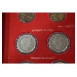 The First and Last Year U.S. Coin Collection - Silver Coins in Wooden Display Box