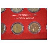 The First and Last Year U.S. Coin Collection - Silver Coins in Wooden Display Box