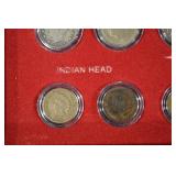 The First and Last Year U.S. Coin Collection - Silver Coins in Wooden Display Box