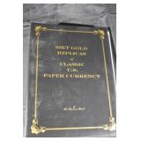 22KT Gold Replicas of Classic U.S. Paper Currency - Darling Mint Display Set