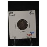 1873 Seated Liberty Dime