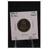 1876-S Seated Liberty Quarter - VF12 Detail, U.S. Silver Coin