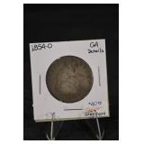 1854-O Seated Liberty Half Dollar - G4 Details