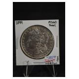 1899 Morgan Silver Dollar MS60 Detail