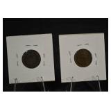 Indian Head Cent 1884 & 1886 - US One Cent, VF+ / Detail