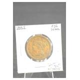 1852 U.S. Large Cent (Braided Hair) - One Cent, Copper