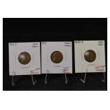 Lincoln Cent Trio - 1912-D, 1912, 1915-S