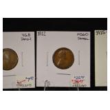 Lincoln Cent Trio - 1912-D, 1912, 1915-S