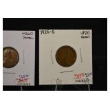 Lincoln Cent Trio - 1912-D, 1912, 1915-S