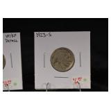 Buffalo Nickels - 1913 Type 1, 1913-S Type 1, 1917, 1923-S VF/EF Detail (Lot of 6)