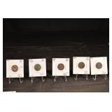 Indian Head Cents - 1861, 1865 Fancy 5, 1880s, 1889 (Lot of 6)