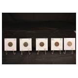 Indian Head Cents-1866,1864,1866,1860,1907