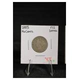 Liberty Head Nickel Lot Of 5- (4) 1883, 1902