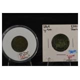 Pair Of Sheild Nickels- 1865 Fancy s, 1864