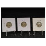 Buffalo Nickels 1913-S, 1913-D & 1915-S (Lot of 3)