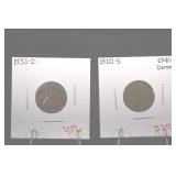 1931-D,1910-S Lincoln Cents