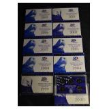 United States Mint 50 State Quarters Proof Set (Lot of 10)