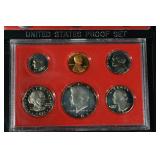 United States Proof Set Collection - 12 Red Display Cases (12 Sets)