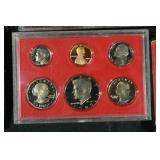 United States Proof Set Collection - 12 Red Display Cases (12 Sets)
