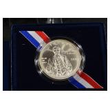 Thomas Alva Edison Commemorative Silver Dollar 2004 Uncirculated with Box & Certificate