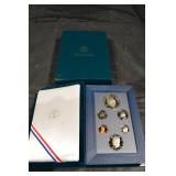 United States Mint 1990 Prestige Set - Eisenhower Centennial Silver Dollar & 6-Coin Proof Set