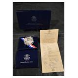 United States Mint 1995 Special Olympics World Games Silver Dollar COA in Blue Box