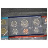 US Coins Collection in 2x2 Flips - Assorted Pennies, Nickels, Dimes & Quarters Lot Of 22