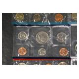 US Coins Collection in 2x2 Flips - Assorted Pennies, Nickels, Dimes & Quarters Lot Of 22