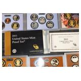 United States Mint Proof Sets 2010-2011 - Assorted Original Packaging